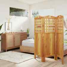 3 Panel Room Divider Privacy Room Divider Screen Solid Wood Acacia vidaXL picture