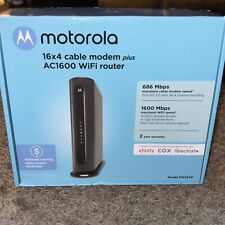 MOTOROLA MG7540 16X4 CABLE MODEM PLUS AC1600 WIFI ROUTER picture