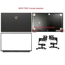 New for MSI GS75 P75 Stealth MS-17G3 17.3in LCD Back Cover+Front Bezel+Hinges US picture