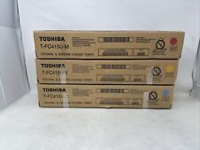 New Genuine Set of (3) TOSHIBA T-FC415U-C/M/Y toner Cartridges | T898 picture