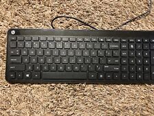 HP Keyboard SK-2028 US Keys Black Slim Wired PC USB Works Great picture