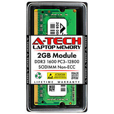 2GB STICK SODIMM DDR3 NON-ECC PC3-12800 1600MHz 1600 MHz DDR-3 2G 2 g Ram Memory picture