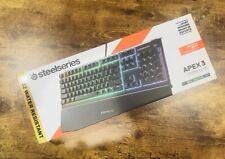 BRAND NEW- SteelSeries Apex 3 RGB Gaming Keyboard Wired Black 10 Zn Illumination picture