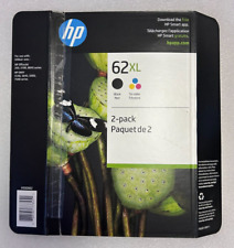 HP 62 XL 2-Pack Black & Tri-Color Ink Cartridges #B3 picture