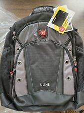Swiss Gear 16” Synergy Pro Laptop BackPack Uline Logo Multi Use Black NWT picture