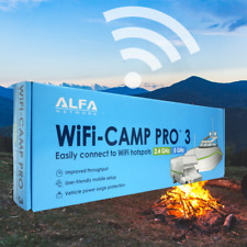 Used ALFA WiFi Camp Pro 3: good condition, retail box has wear and markings picture