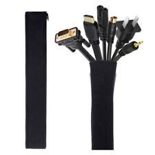 1Pc DIY Neoprene Cable Management Sleeve Zipper Wrap Wire Hider Cover Organizer picture