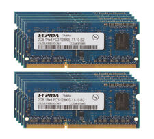 10pcs Elpida 2GB 1RX8 DDR3 1600MHz PC3-12800S SO-DIMM Laptop Memory RAM #6H picture