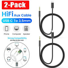 2PCS USB-C Type C to AUX 3.5mm Cable Audio Adapter For iPhone 15/Android Phone picture