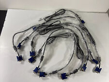 LOT OF 6 VGA OEM MONITOR CABLE E101344 STYLE 20276 30V SPACE SHUTTLE-C MALE-MALE picture