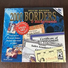 2000 Borders & Backgrounds Deluxe Edition PC CD ROM Windows 98 XP Compatible picture