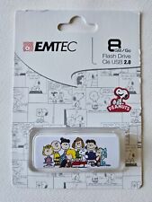 Emtec Peanuts Famliy Flash Drive 8GB USB 2.0 New. Charlie Brown, Snoopy, Linus.  picture