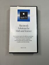 1992 Apple Machintosh Mac VHS Solutions for Math and Science Vintage Rare Tape. picture