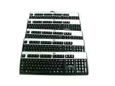 LOT OF  5 HP KU-0316 Black and Silver USB Keyboard Black/Silver picture