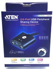 ATEN US224 Keyboard & Mouse Switch USB 2.0 Share up to 4 Devices w/ 2 Computers picture