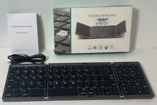 Foldable Bluetooth Keyboard With Numeric Keypad, Full-Size Wireless Folding Ke picture