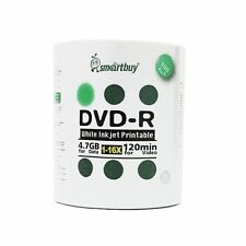 Smartbuy DVD-R 16X 4.7GB/120Min White Inkjet Hub Printable Blank Recordable Disc picture