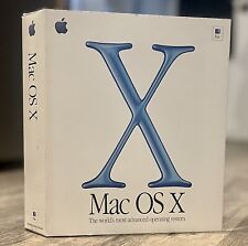 Apple Mac OS X Full Version 10 Cheetah OS 9 Original Big Box Macintosh Complete picture