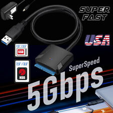 USB 3.0 to SATA External Hard Drive Adapter Converter Kit for 2.5/3.5 '' HDD/SSD picture