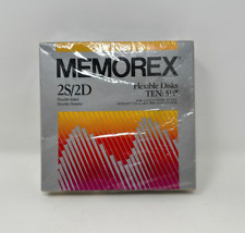Memorex Flexible Disks 2S/2D 10 5 1/4 inches Double Sided Denisty New Sealed picture