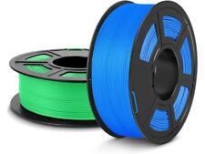 High-Quality PLA Filament 1.75mm 1KG Precision 3D Printer Blue & Green picture
