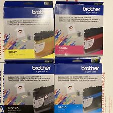 Set Of 4 Brother Genuine Sublimation Ink Cartridges - Black Cyan Magenta Yellow picture