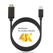【Connect Type C Phone to TV】USB Type C(Thunderbolt 3) to HDMI 4K UHD Cable, 6ft picture