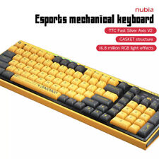 Nubia Red Magic Esports Gaming Mechanical Keyboard 2.4G Wireless USB Silver Axis picture
