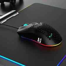 Ajazz AJ390 Wired Gaming Mouse Hollowed-out Honeycomb Shell 7 Keys Adjustable picture