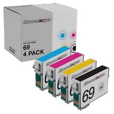 4 set T069 Reman BLACK COLOR Ink Cartridge for Epson T0691 N11 NX100 NX105 NX305 picture