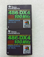 2PCS 486DX4-G100-GA Green Edition, Vintage CPU Collection picture