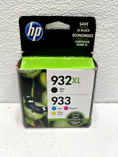 Genuine HP 932XL Black & 933 Cyan Magenta Yellow Printer Ink Set Date: 2023 picture