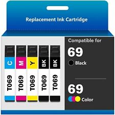 Compatible Ink Cartridge 69 T069 Replacement for Epson Stylus C120 NX400 - 5PK picture
