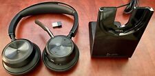 Plantronics Poly Voyager Focus 2 Wireless Headset w/ Stand and USB Dongle picture