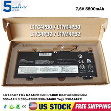 OEM Genuine L17C4PB0 L17M4PB0 Battery for Lenovo Yoga 530-14IKB Flex 6-14IKB US picture