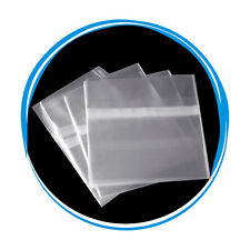 100 OPP Resealable Plastic Wrap Bags for Standard 10.4mm CD Case Peal & Seal picture