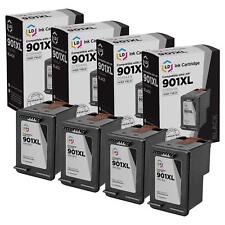 LD Reman Replacement Ink Cartridges for HP CC654AN HP 901XL HY Black 4pk picture