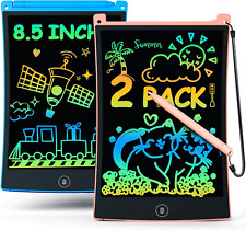Bravokids 2 Pack LCD Writing Tablet with Stylus, 8.5 Inch Colorful Doodle Board  picture