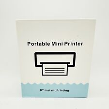 HuiJuKeJi Mini Sticker Printer Bluetooth Smart Pocket Inkless Thermal Printer  picture