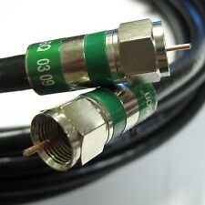 5ft PERFECT VISION 3GHZ QUAD SHIELD 75 Ohm COAXIAL RG6 DIRECTV APPROVED CABLE picture