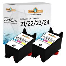 2PK Series 21 22 23 24 Color Ink Cartridges for Dell V313 V515w Printer picture