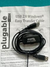 Plugable USB 2.0 Windows Easy Transfer Cable- never used picture
