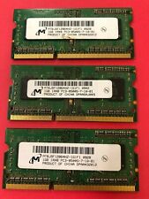🔥Micron 3GB (3X1GB) 1Rx8 PC3-8500S Laptop Memory Ram  MT8JSF12864HZ-1G1F picture