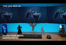 Wali Triple Monitor Mount 3 Monitor Stand Desk Mount Premium Gas Spring With USb picture