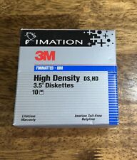 9 Ct BRAND NEW 3M Imation 3.5 High Density Diskettes Floppy Never Used in-box picture