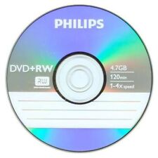 5 PHILIPS 4X DVD+RW DVDRW ReWritable Branded Logo 4.7GB Disc in Paper Sleeve   picture