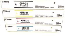 Genuine OEM Factory Canon GPR-31 Toner Set Black Cyan Magenta Yellow CMYK GPR31 picture