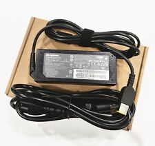 OEM 65W 20V 3.25A For Lenovo ThinkPad AC Charger Adapter SQUARE Yellow SLIM TIP picture