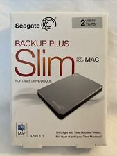 Seagate BACKUP PLUS SLIM USB 3.0 2TB PORTABLE DRIVE 4 MAC STDS2000900 Sealed NEW picture
