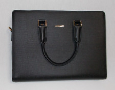 BOSTANTEN Leather Lawyers Briefcase Unisex Shoulder Laptop Business Slim Bags picture